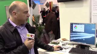 Lattice Semi demonstrates their latest RGB LED solution at Embedded World 2014 [upl. by Nahpets]