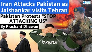 Iran Attacks Pakistan as Jaishankar visits Tehran  Pakistan Protests STOP ATTACKING US [upl. by Yona139]