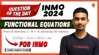 Functional Equation for INMO  INMO 2024  Maths Olympiad Preparation  Sumit Sir  VOS [upl. by Trude]