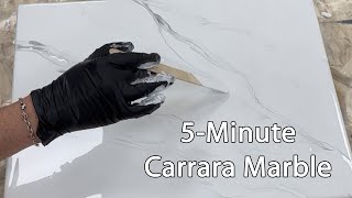 5Minute Carrara Marble using PolyKote  Artisan Design Concepts [upl. by Amatruda]