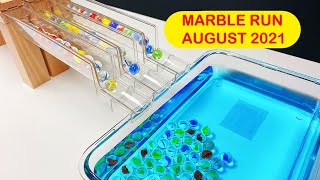 Marble ASMR  Marble Run RACE Maze ASMR Compilation August 2021 [upl. by Ellesirg]