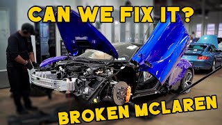 Repairing a crashed McLaren 720S Breakdown of the repair [upl. by Oelak137]