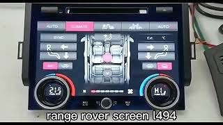 Euronavigate 10quot inch LCD touch screen air conditioner with CD slot  Range Rover Sport L494 [upl. by Samira]