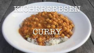 VEGANES KICHERERBSEN CURRY  VEGANIQUA [upl. by Adnawyek]