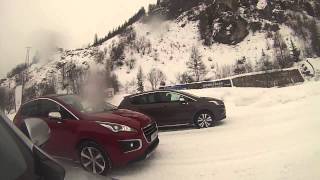 Peugeot Winter Experience  Essai des technologies Hybrid 4 et Grip Control sur la neige [upl. by Nahtanohj733]