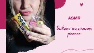 ASMR comiendo pulparindo y dedo de chile dulces mexicanosdulces picosos [upl. by Arrait380]