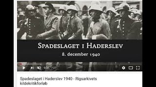 Spadeslaget i Haderslev 1940 [upl. by Asiak]