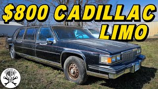 Will an Abandoned Cadillac Limo RUN amp DRIVE for DIRT CHEAP [upl. by Raab324]