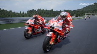 ENEA BASTIANINI VS BAGNAIA  75 TH MOTOGP LIVERY  MOTOGP AUSTRIA  MOTOGP 24 GAMEPLAY [upl. by Betthel]