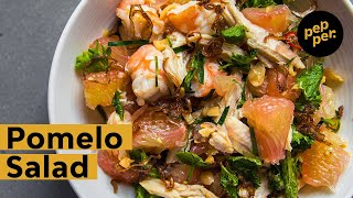 Thai Pomelo Salad Recipe Anyone Can Make This Easy Refreshing Thai Salad  Pepperph [upl. by River]