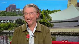 Steve Coogan BBC Breakfast 2023 [upl. by Nwahsid]