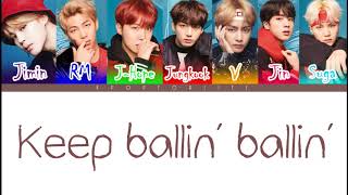 BTS ANPANMAN COLOR CODED LYRICS HANROMENG [upl. by Iuq]