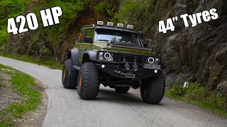 Nissan Patrol Y60 HULK edition  44quot Tyres amp 420 HP amp 42 Turbo [upl. by Ymrej]