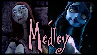 ♪ Sallys Song and Corpse Bride Medley ORIGINAL LYRICS by Trickywi [upl. by Frydman]