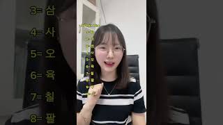 Số đếm trong tiếng Hàn  한국어 숫자tuvungtienghan koreanlanguage xuhuong [upl. by Ileana]