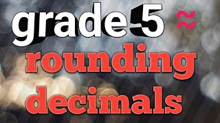 grade 5  first term rounding decimals maths [upl. by Ody]