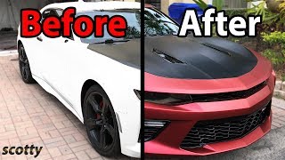 How to Plasti Dip Your Car  Chevy Camaro  with Scotty Kilmer [upl. by Dewees]