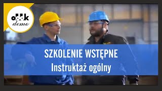 Szkolenie wstępne Instruktaż ogólny [upl. by Eugene]