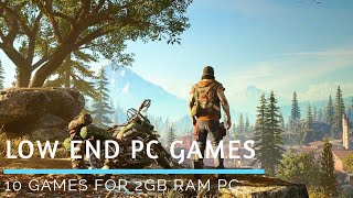 Top 10 GAMES For 2 GB Ram Pc  HINDI [upl. by Pattani]