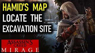 Hamids Map Locate the Excavation Site  Assassins Creed Mirage [upl. by Amalia]