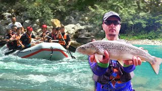 Pecanje pastrmke na reci Drini kod Foče  Rafting Tarom i Drinom  Fishing brown trout FULL VIDEO [upl. by Hefter]