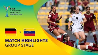 Germany v Venezuela  FIFA U20 Womens World Cup Colombia 2024  Match Highlights [upl. by Mazonson]