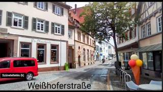 Bretten Marktplatz und Pforzheimer Straße [upl. by Ardnohs]