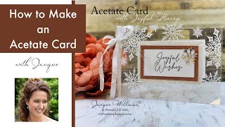 Make an Easy Acetate Card with the Joyful Flurry bundle [upl. by Northrup]