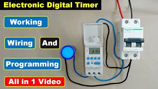 Everything about Digital timer Setting Working And wiring  timer switch  Electrical Technician [upl. by Gene438]