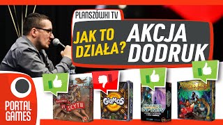 Planszówki TV  Akcja dodruk jak to działa [upl. by Eidnac]