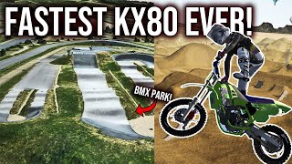 RIDING THE NEW FASTEST KX80 AND ITS SO FAST MX BIKES [upl. by Halpern720]