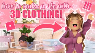 how to make a ROBLOX GFX with 3D clothing simple tutorial  mxddsie ♡ [upl. by Tanah]