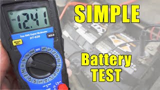 How to Test an Automotive Battery With a Multimeter [upl. by Anawik545]