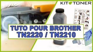 Recharge toner compatible pour Brother TN2220  TN2210 [upl. by Enilarak]