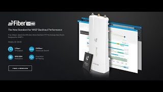 Configuración Ubiquiti airFiber AF5XHD para enlace inalámbrico PTP [upl. by Etyam15]