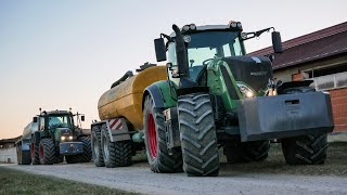 Gnojowica na DWA ZESTAWY ☆ FENDT 828 amp 820 w GR Wojewódzcy  Wiosna 2022 [upl. by Nairolf]