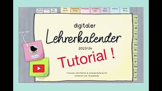 Tutorial Digitaler Lehrerkalender 202425 Mit Goodnotes und einem digitalen Kalender papierlos [upl. by Krahmer31]