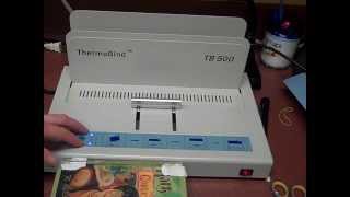 ThermoBind TB 500 Machine reviewdirections [upl. by Lezley579]