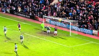 Ryan Stevenson Misses Open Goal From 6 Yards Out Hearts 00 Hibernian 03012013 [upl. by Block]