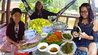 Lunch at Kirirom National Park 1st Step Waterfall [upl. by Anileva]