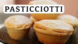 CreamFilled Italian Pastries Easy PASTICCIOTTI Recipe [upl. by Gipson]