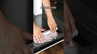 You can clean the oven with aluminum foil [upl. by Nnylyma298]