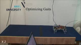 Genetic Algorithm for Quadrupedal robot walkingrunning gait [upl. by Ydissahc]