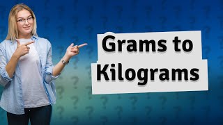 How do you convert grams to kilograms in scientific notation [upl. by Chader493]