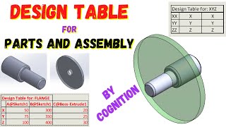 Design Table for Parts amp Assembly in Solidworks  Configurations in Solidworks  COGNITION [upl. by Notniuqal365]