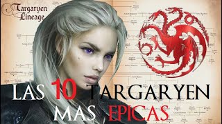 Las 10 TARGARYEN más ÉPICAS e IMPRESIONANTES de su Historia fuera de VALYRIA TOP Histórico [upl. by Tallou449]