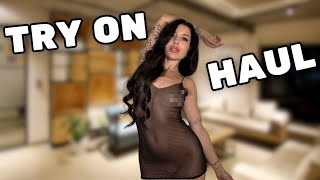 4K TRANSPARENT TRY ON HAUL [upl. by Yenttirb207]