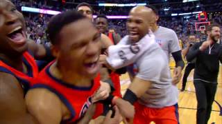 Russell Westbrook NBA RECORD 42ND TRIPLE DOUBLE Full Game Highlights  April 9 2017 [upl. by Virgin]