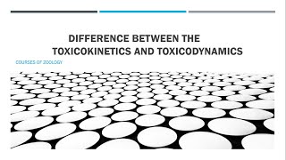 Difference Between the Toxicokinetics And Toxicodynamics Explain in Hindi toxicology [upl. by Tterrab]