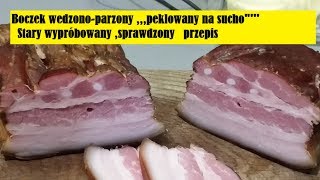 Boczek wędzony peklowany na sucho [upl. by Anitsej]